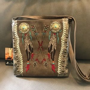 NWT RARE Montana West Dream catcher conceal carry shoulder western shoulder bag